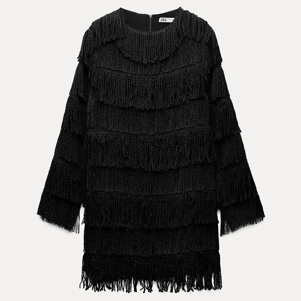 Zara fringe mini dress - Picture 1 of 6